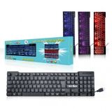 TECLADO GAMER ILUMINADO LED SEMI-MECÂNICO WB-110 3 CORES